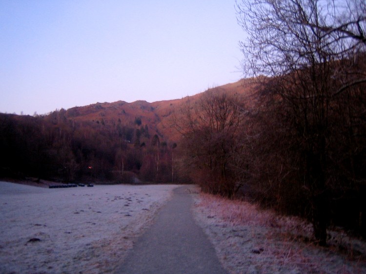 White Moss Common on a Frosty Winter Afternoon